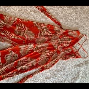 Orange Palm Jumpsuit